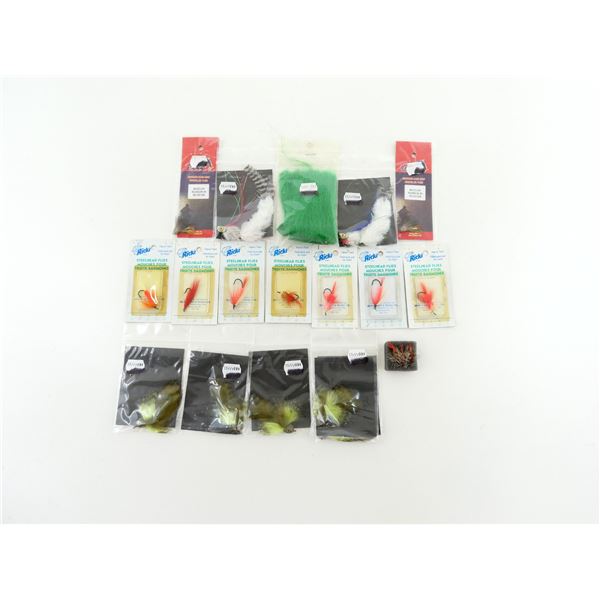 ASSORTED STEELHEAD / UNSNELLED FLIES AND STREAMERS LOT