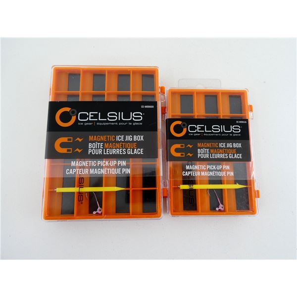 CELCIUS MAGNETIC ICE JIG BOX LOT