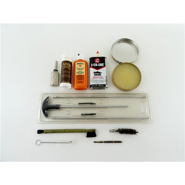 ** PICK UP ONLY ** ASSORTED GUN / ETC. CLEANING SUPPLIES LOT