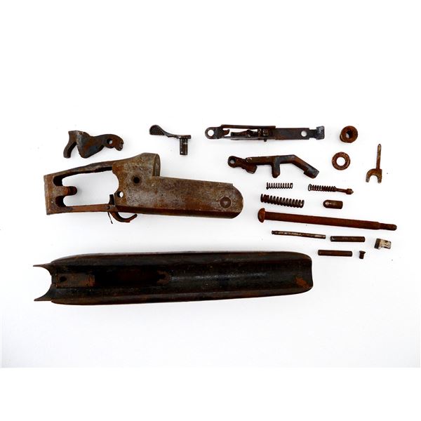 STEVENS 12 GAUGE SINGLE SHOT RECEIVER AND PARTS LOT