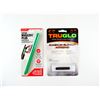 Image 1 : TRUGLO MAGNUM GLO DOT EXTREME FIBER OPTIC SHOT GUN SIGHT AND BUTLER CREEK SHOTGUN PLUG LOT