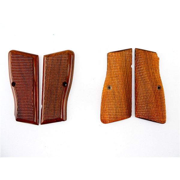 UNKNOWN BROWNING HI-POWER 9MM WOOD GRIPS LOT