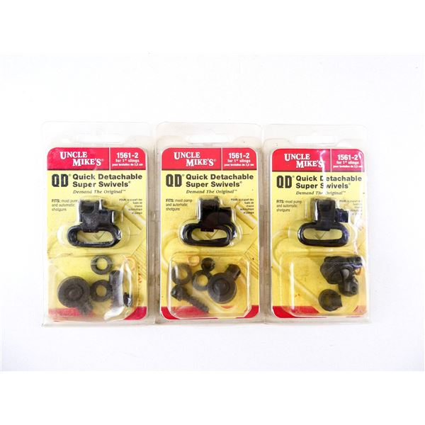 UNCLE MIKE'S PUMP AND AUTO SHOTGUN QD SLING SWIVEL LOT