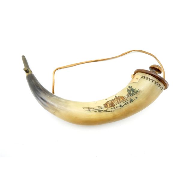 BLACK POWDER HORN