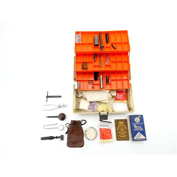 ASSORTED BLACK POWDER ACCESSORIES LOT