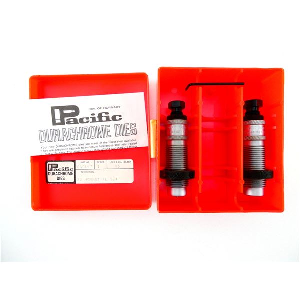 PACIFIC .22 HORNET DURACHROME RELOADING DIES