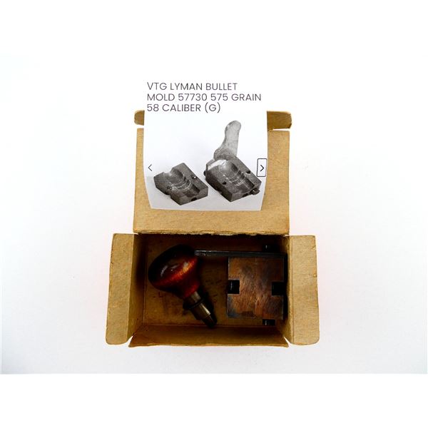 LYMAN .58 CAL. HOLLOW BASE MINIE BULLET MOLD