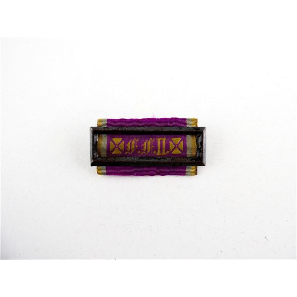 1874 PRUSSIAN LANDWEHR SERVICE AWARD 2ND CLASS RIBBON BAR