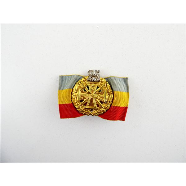 WWI / POST-WWI MECKLENBURG VETERANS ASSOCIATION 25 YEARS MEMBERSHIP BADGE
