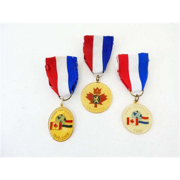 CANADIAN COMMEMORATIVE WWII NETHERLANDS LIBERATION MEDAL LOT