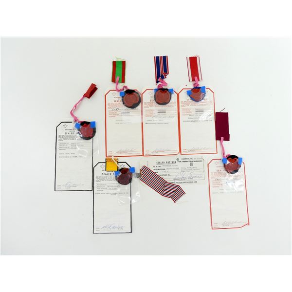 ASSORTED 1950'S TO 1960'S CANADIAN MILITARY SEALED RIBBON SAMPLES LOT