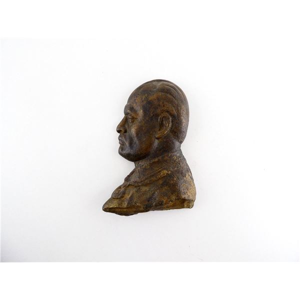 BENITO MUSSOLINI BRONZE PLAQUE