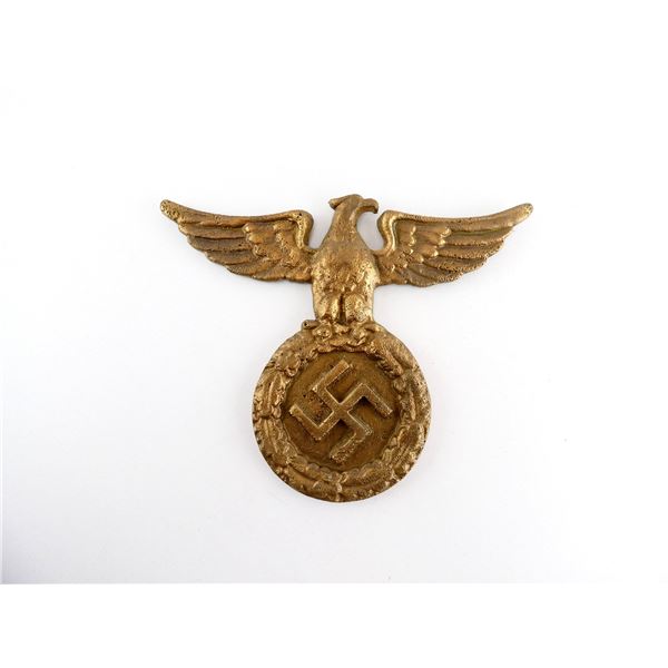 REPRODUCTION GERMAN MILITARY STYLE BRONZE EAGLE PLAQUE
