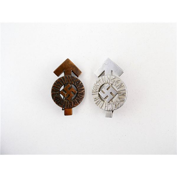 WWII GERMAN HITLER YOUTH PROFICIENCY BADGE LOT