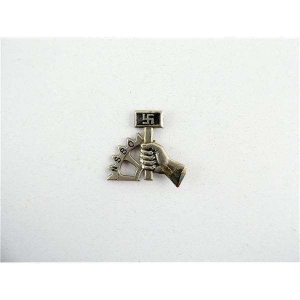 WWII GERMAN NSBO CAP BADGE