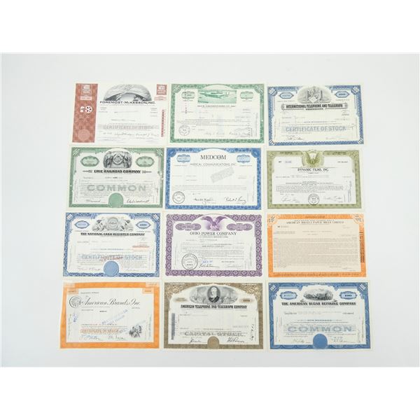 ASSORTED U.S. PREFERRED STOCK CERTIFICATES LOT