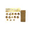 Image 2 : ASSORTED WWI / WWII POUCH, RANK PIPS, AND BUTTON STICK LOT