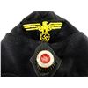 Image 4 : GERMAN NAVY WEDGE CAP WITH REPRODUCTION WWII CAP BADGES