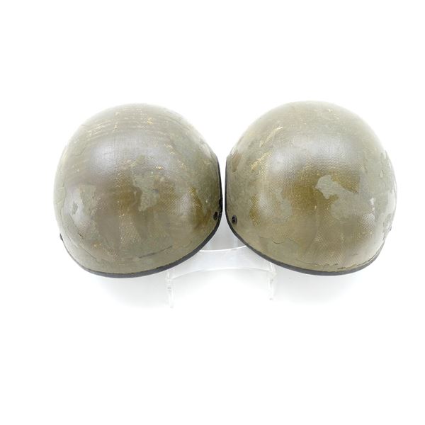 U.S. MILITARY VEHICLE CREWMAN COMBAT HELMET BALLISTIC SHELL LOT