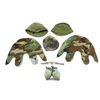 Image 1 : ASSORTED MILITARY HATS, HELMET COVERS, ETC. LOT