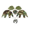 Image 2 : ASSORTED MILITARY HATS, HELMET COVERS, ETC. LOT