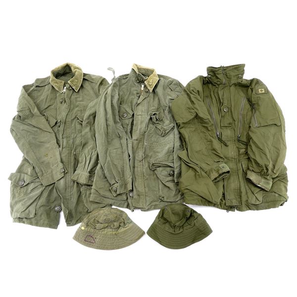 CANADIAN MILITARY COMBAT COAT, ETC. LOT
