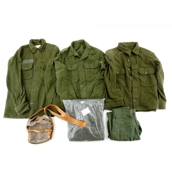 U.S. MILITARY / MILITARY STYLE WOOL COLD WEATHER FIELD SHIRT, ETC. LOT