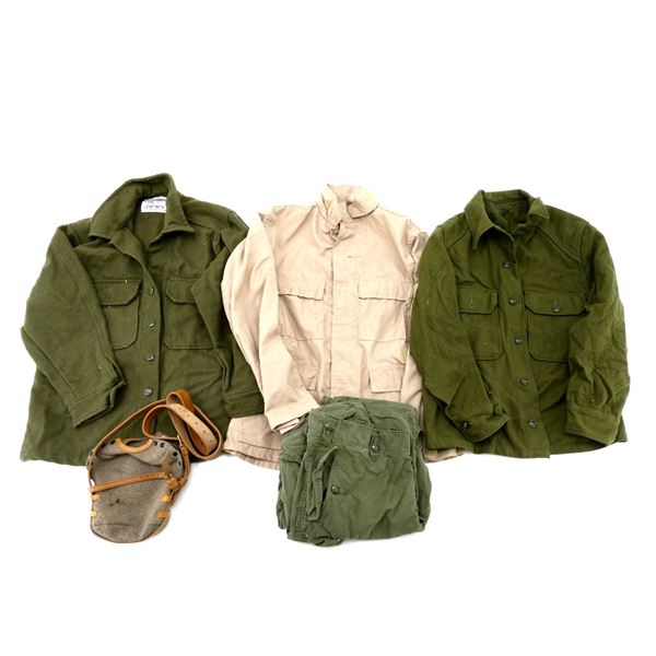 ASSORTED MILITARY CLOTHING, ETC. LOT