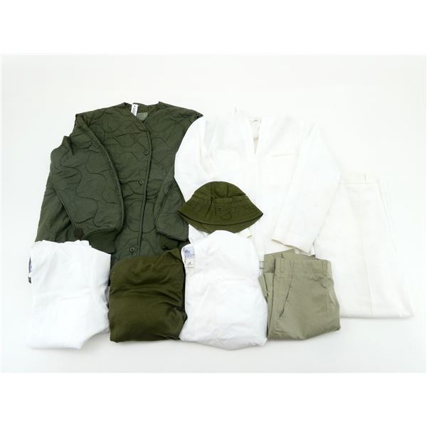 ASSORTED CANADIAN / U.S. MILITARY CLOTHING LOT