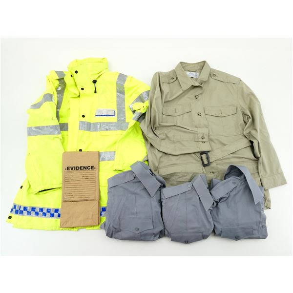 ANORAK HIGH VISIBILITY WATERPROOF POLICE JACKET, ETC. LOT