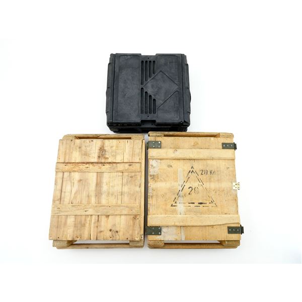 ASSORTED MILITARY AMMO CRATE LOT