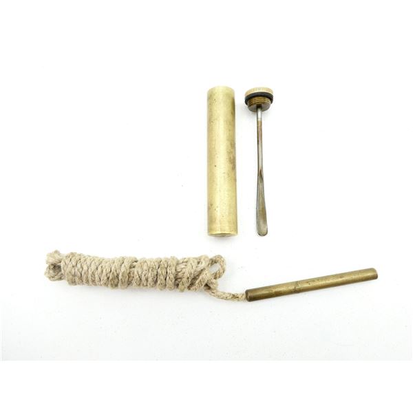 WWI BRITISH LEE ENFIELD BRASS OILER AND PULL-THRU LOT
