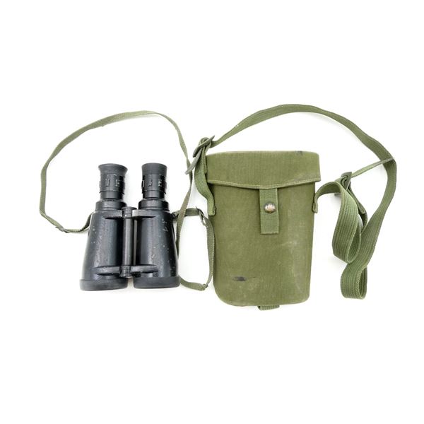 CANADIAN MILITARY ELCAN 7X50 BINOCULARS WITH CARRYING CASE