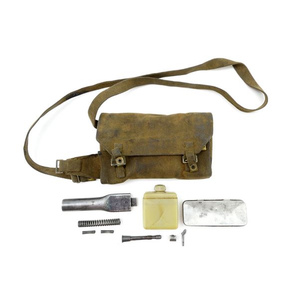 WWII CANADIAN MILITARY BREN LMG SPARE PARTS WALLET WITH PARTS LOT