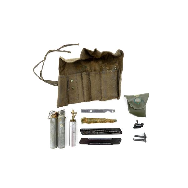 SWEDISH LJUNGMAN AG M/42 B CLEANING KIT AND FRONT / REAR SIGHTS LOT