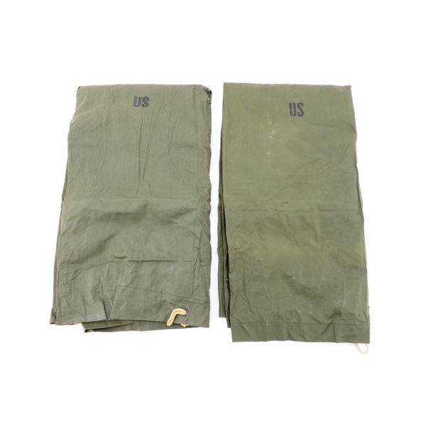 1970'S U.S. MILITARY TENT SHELTER HALVES LOT