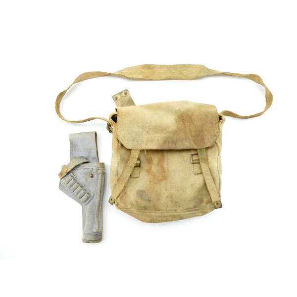 WWII BRITISH P37 2ND PATTERN TANKER HOLSTER AND FIELD PACK LOT
