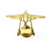 Image 3 : WWII BRITISH RCAF CAP BADGE WITH DE HAVILLAND VAMPIRE AIRCRAFT TRENCH ART