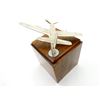 Image 3 : CANADIAN / BRITISH P-51 MUSTANG AIRCRAFT TRENCH ART TOBACCO BOX