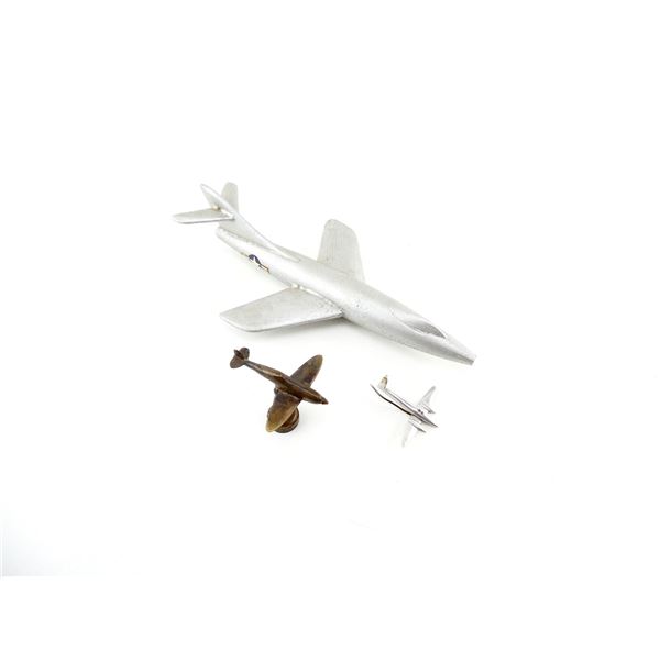 BRITISH / U.S. JET FIGHTER TRENCH ART LOT