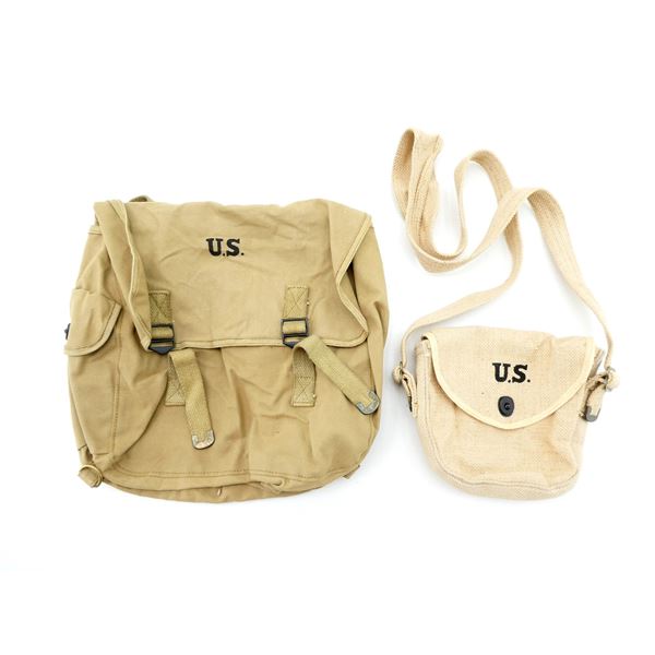 REPRODUCTION U.S. MILITARY HAVERSACK / DRUM MAG POUCH