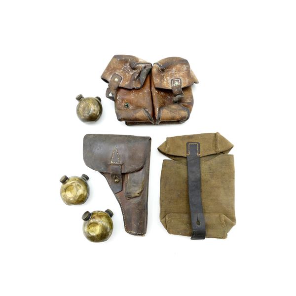 ASSORTED COMBLOC HOLSTER, POUCH AND OILER LOT