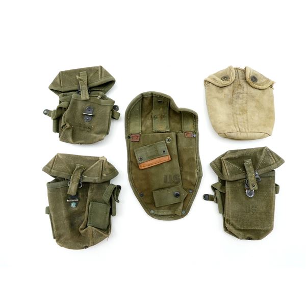WWII ERA / 1960'S U.S. MILITARY POUCH LOT