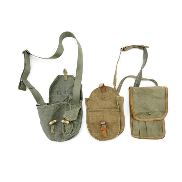 RUSSIAN / COMBLOC PPSH-41 SMG MAG POUCH AND DRUM MAG POUCH LOT