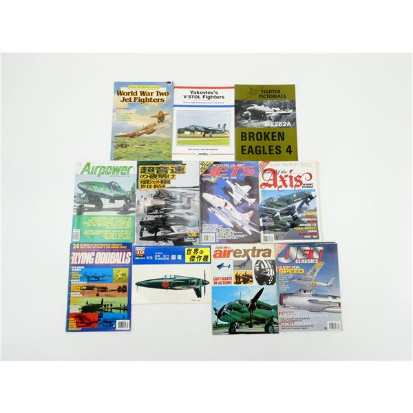 ASSORTED MILITARY AIRCRAFT BOOK / MAGAZINE LOT