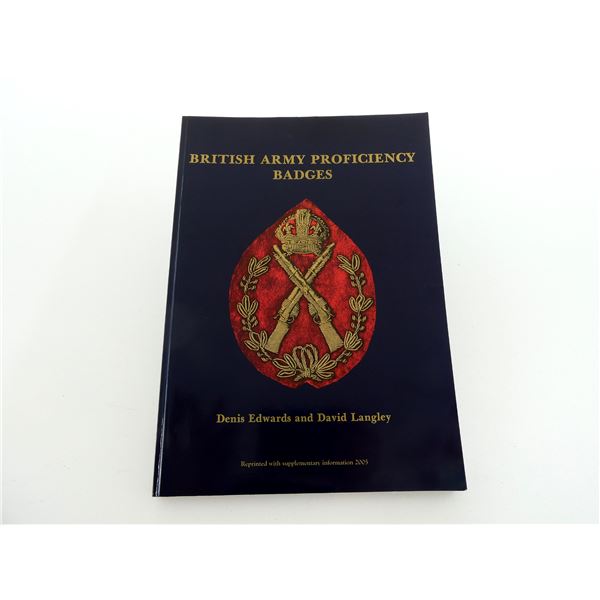 "BRITISH ARMY PROFICIENCY BADGES" BOOK