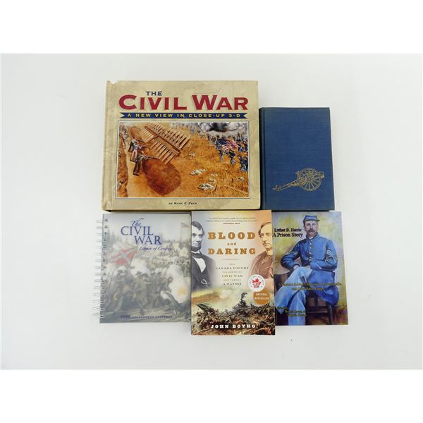 ASSORTED CIVIL WAR MILITARY BOOK LOT