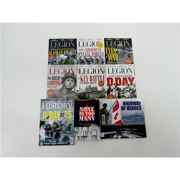 ASSORTED CANADIAN MILITARY BOOK / MAGAZINE LOT