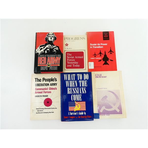 ASSORTED RUSSIAN / CHINESE MILITARY BOOK LOT