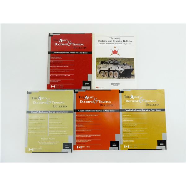 ASSORTED CANADIAN MILITARY "THE ARMY DOCTRINE AND TRAINING BULLETIN" SERIES MANUAL LOT